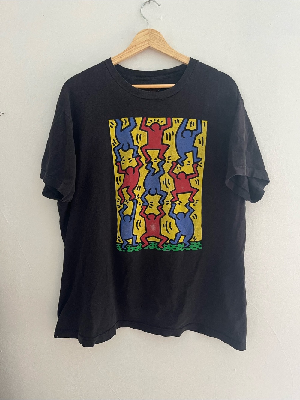 Keith Haring Black 100% Cotton Graphic T-Shirt Men’s XL